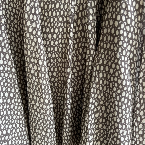 Charter Club silk skirt. Sz 14. Brown tone pleated flare hem - Picture 3 of 3